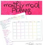 Monthly Meal Planning